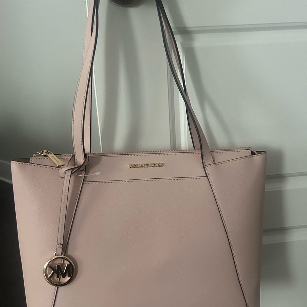 Michael Kors Pink Saffiano Leather Tote